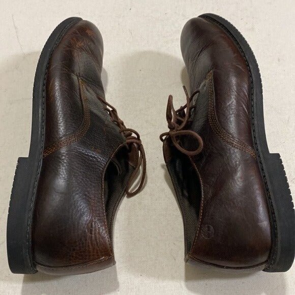 Timberland Mens oxford orthopedic Vintge lace up Brown Leather 13 Casual Y2k - Picture 7 of 11